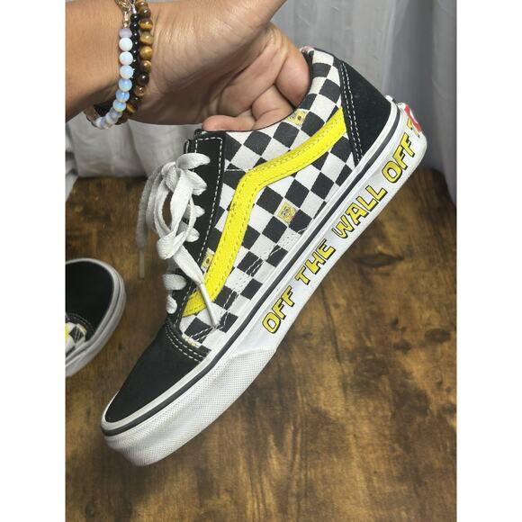 Vans X SpongeBob Squarepants Old Skool Off the Wall M 3.5 W 5 Checkered - Picture 9 of 11